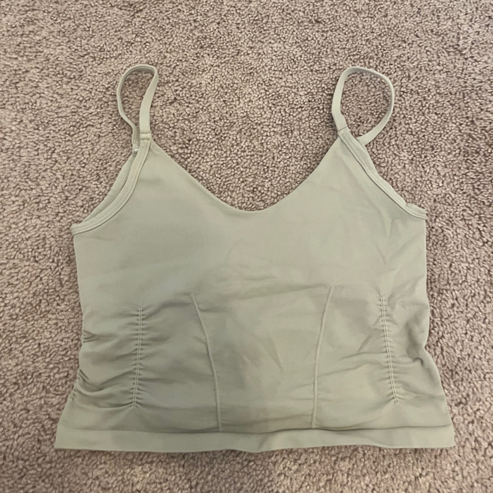 Free people tan athletic tank top